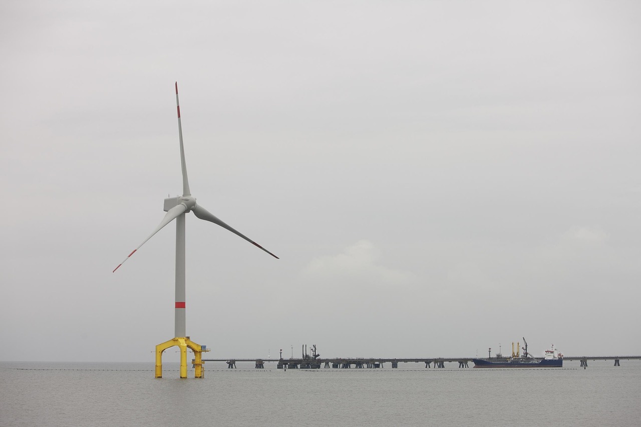 offshore-windkraft: nachhaltige energiegewinnung durch leistungsstarke windparks auf see zur reduzierung von co2-emissionen und förderung erneuerbarer energien.